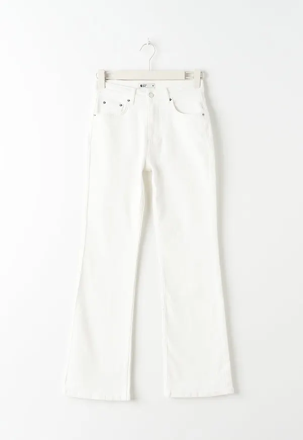 Full length petite flare jeans