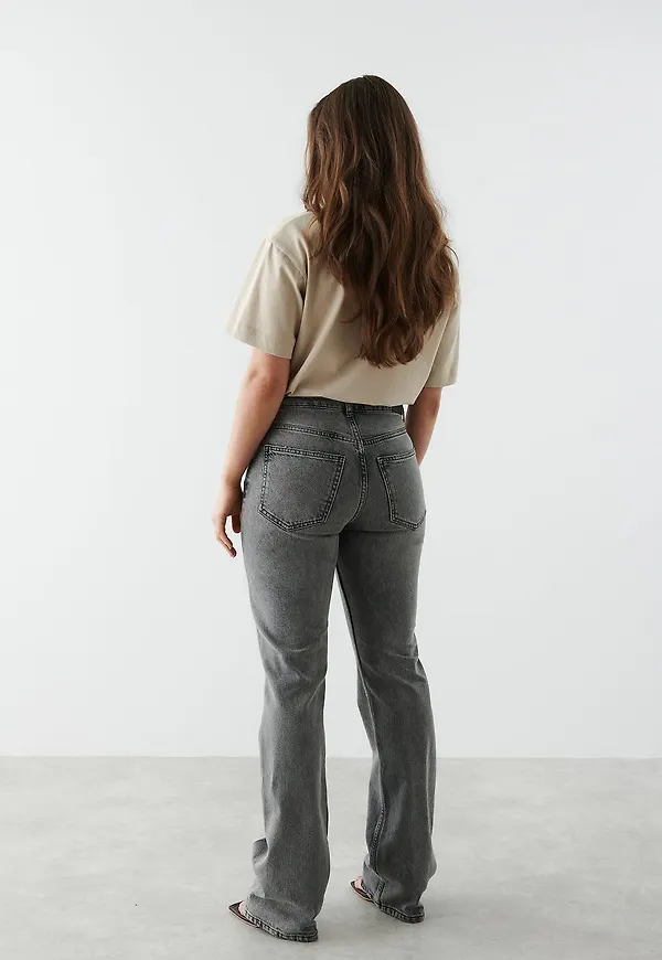 Full length petite flare jeans