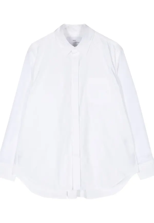 Fumito Ganryu enfärgad t-shirt - Vit