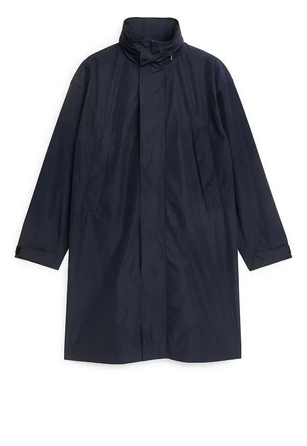 Functional Mid-Length Parka - Blue