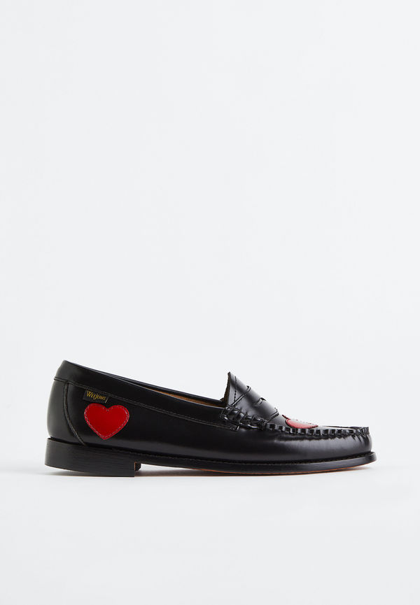 G.h. Bass Gh Weejun Wmn Penny Love Black/red, Loafers i storlek 37 och färg Röd