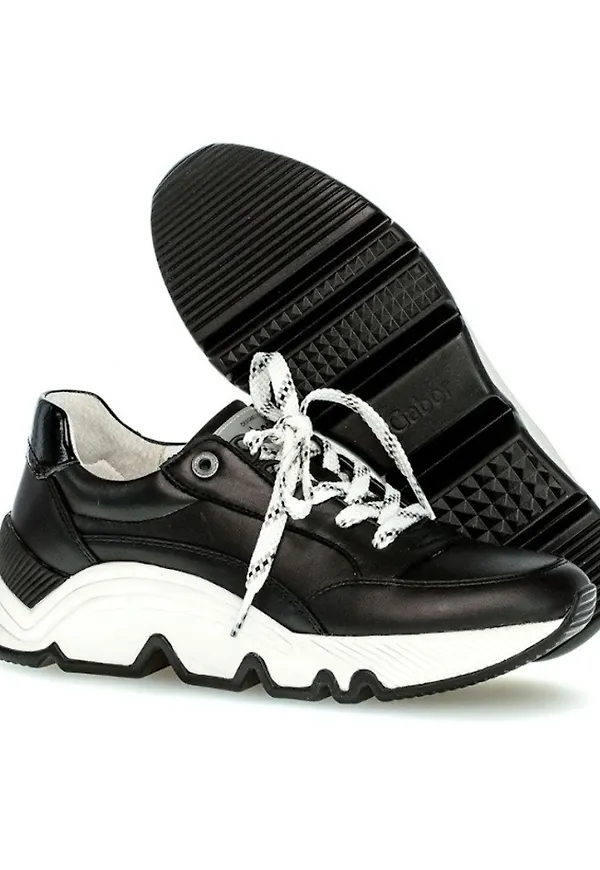Gabor - Sneakers - Svart - Dam - Storlek: 37 Eu,36 1/2 Eu,40 EU