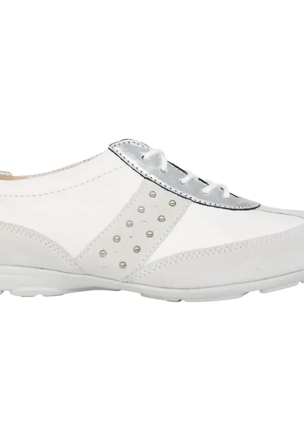 Gabor, Skor, Dam, 37 EU, Läder, Vita sneakers för dam - Sommarkollektion
