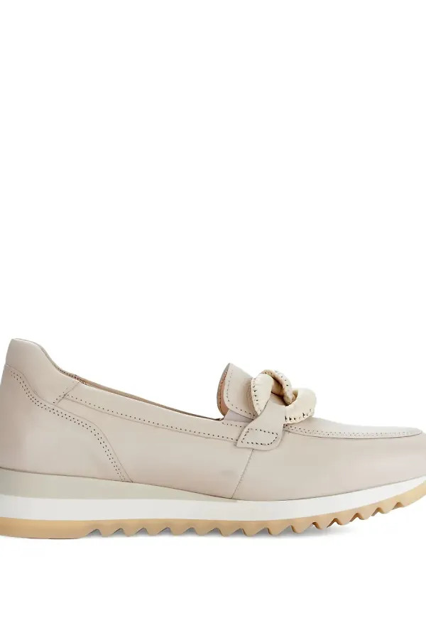 GABOR loafers med kedja - Neutral