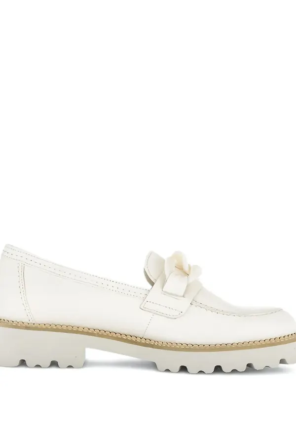 GABOR loafers med kedja - Vit
