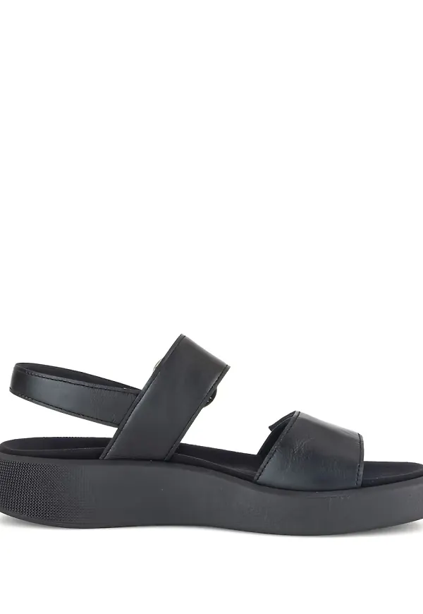 GABOR platåsandaler med slingback-rem - Svart
