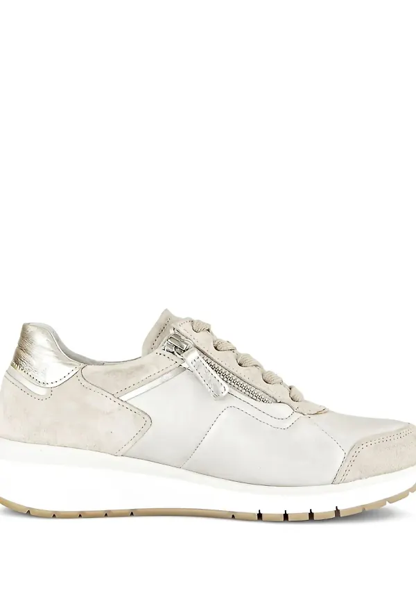 GABOR sneakers med metallisk finish - Neutral