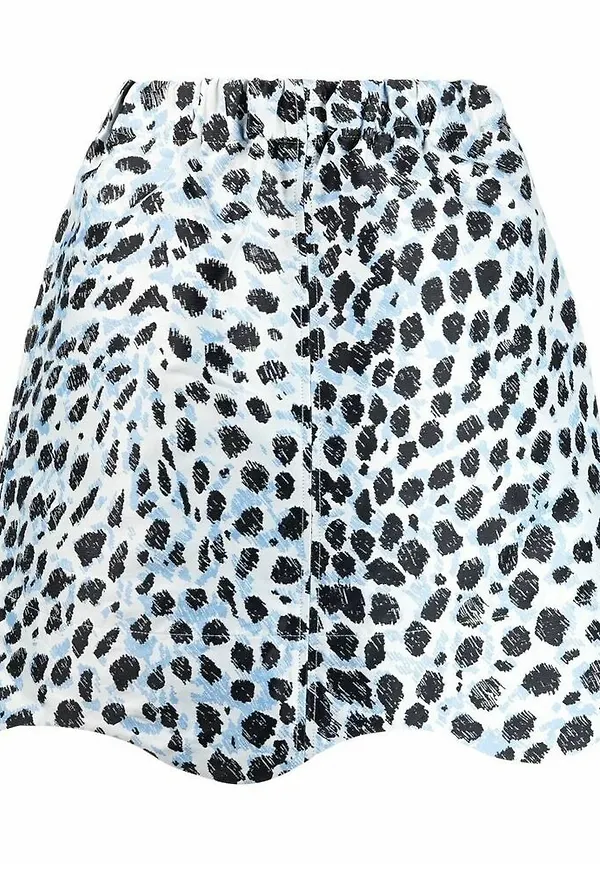 Ganni A-line Skirt Vit, Dam