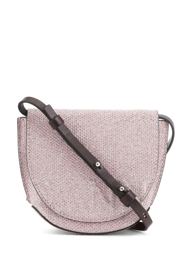 GANNI Banner Nano sadelväska - Rosa