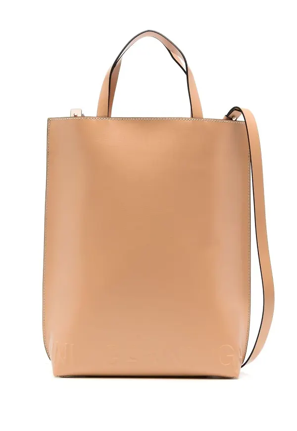 GANNI Banner totebag - Brun