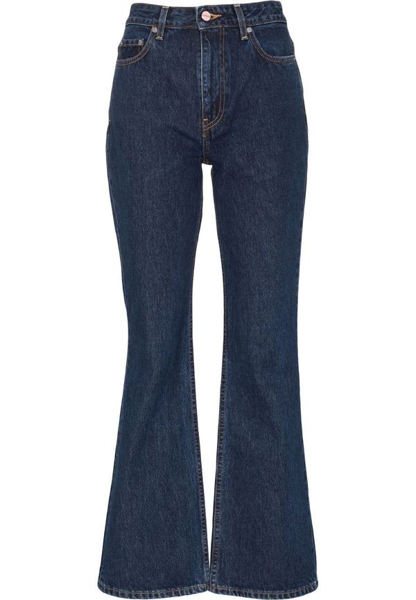 GANNI Betzy utsvängda jeans - Blå