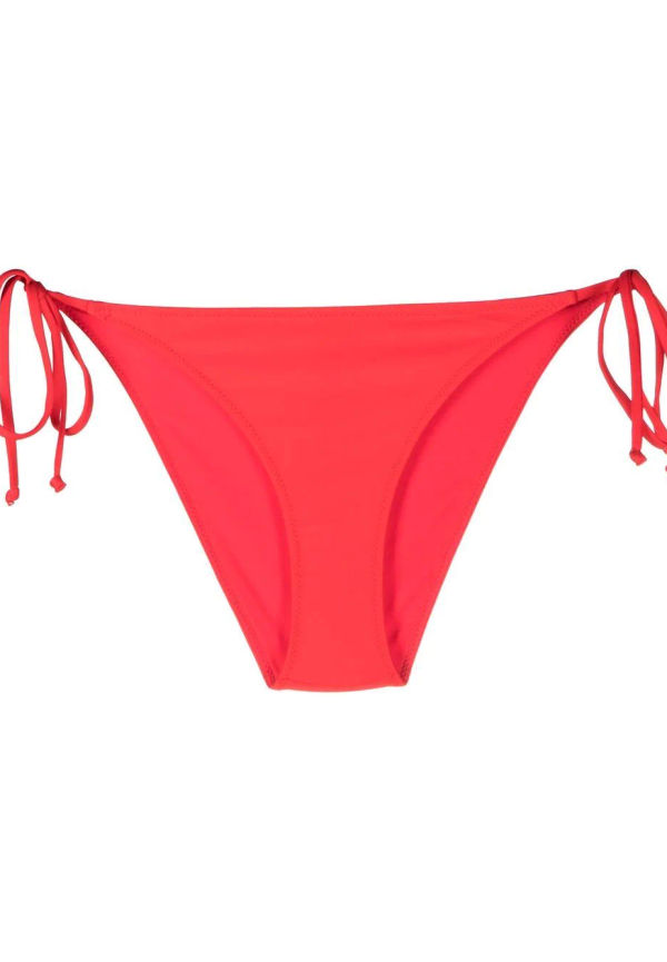 GANNI bikinitrosor med knytning i sidan - Röd