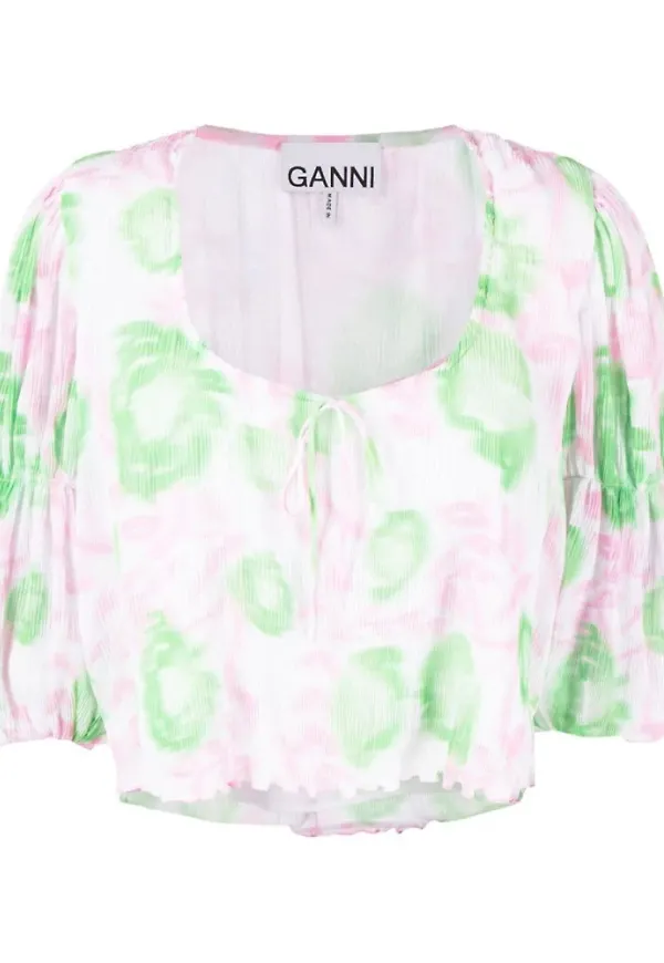 Ganni Blouses Rosa, Dam