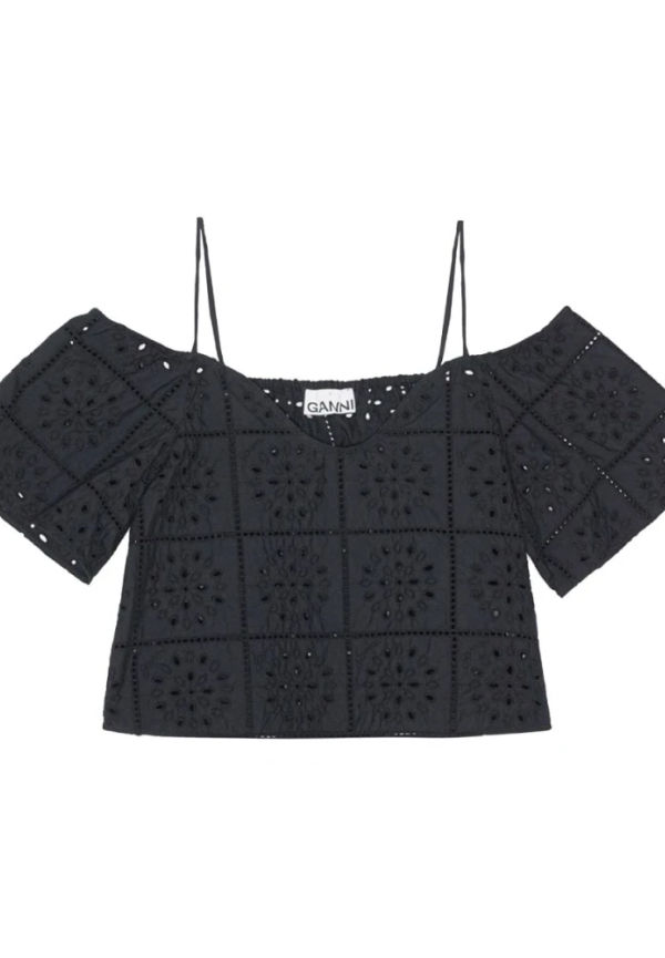 Ganni Blouses Svart, Dam