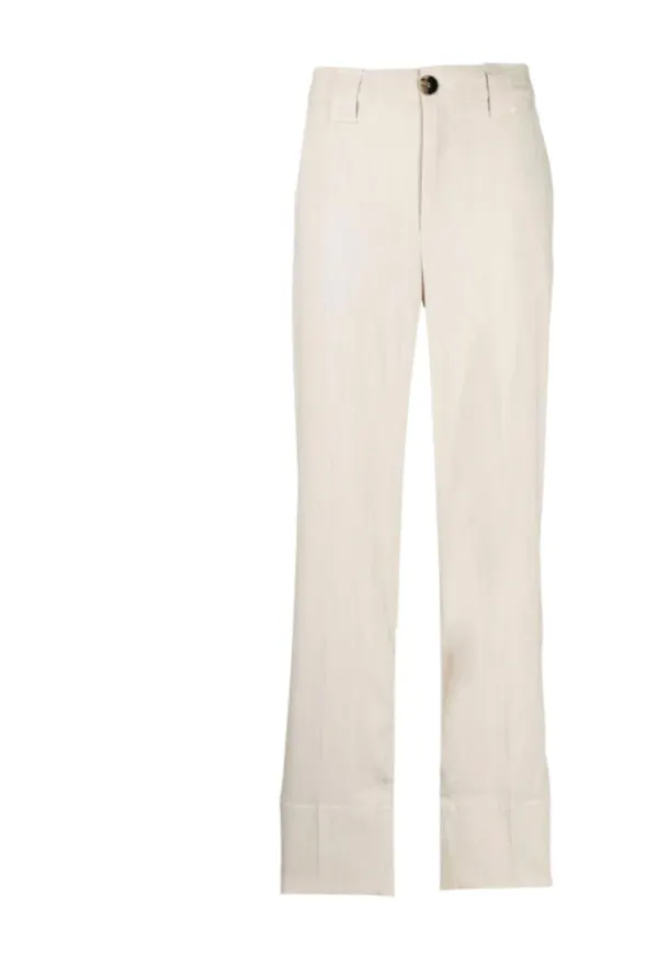 Ganni Breda byxor Beige, Dam