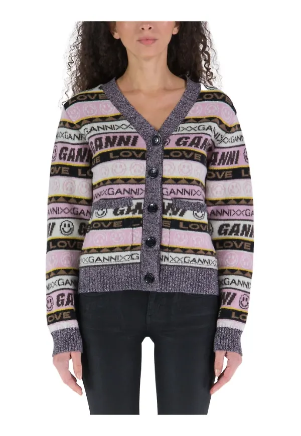 Ganni Cardigan Grå, Dam