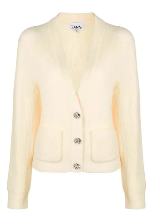 Ganni Cardigans Vit, Dam