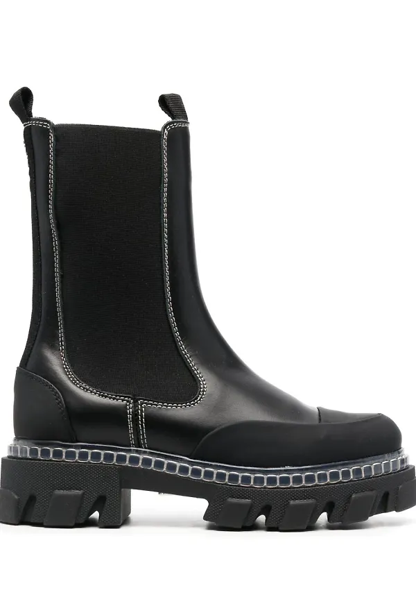 GANNI Chelsea-boots - Svart