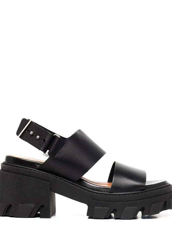 GANNI Cleated sandaler - Svart