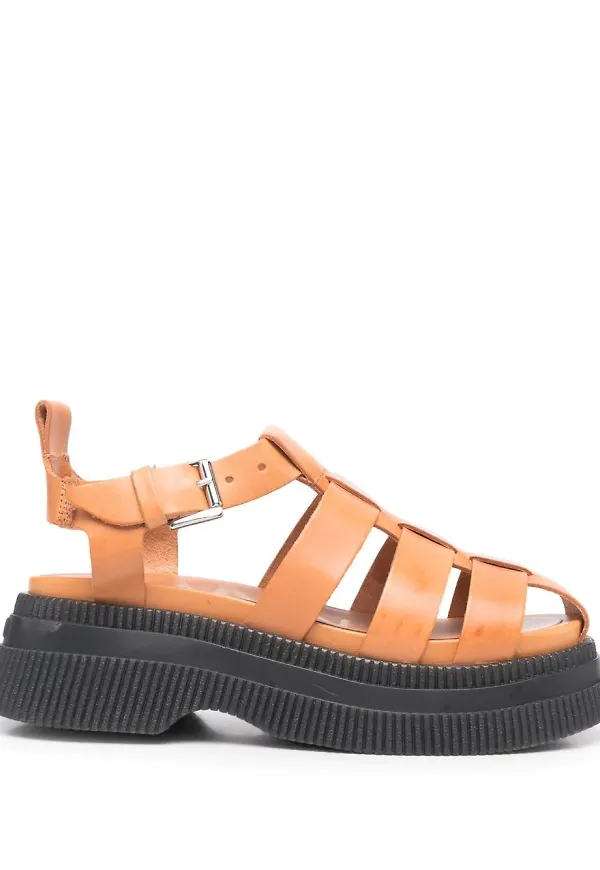GANNI Creepers sandaler - Brun
