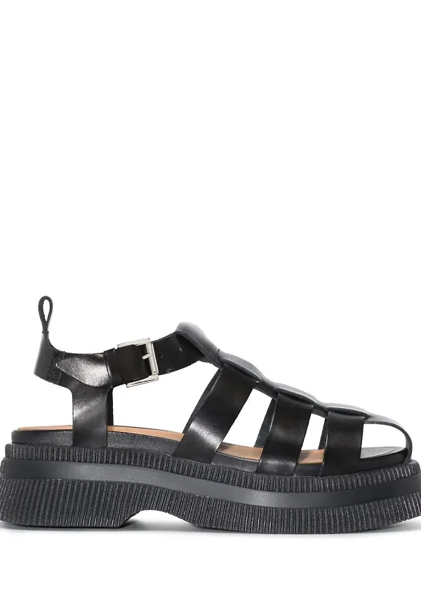 GANNI Creepers sandaler - Svart
