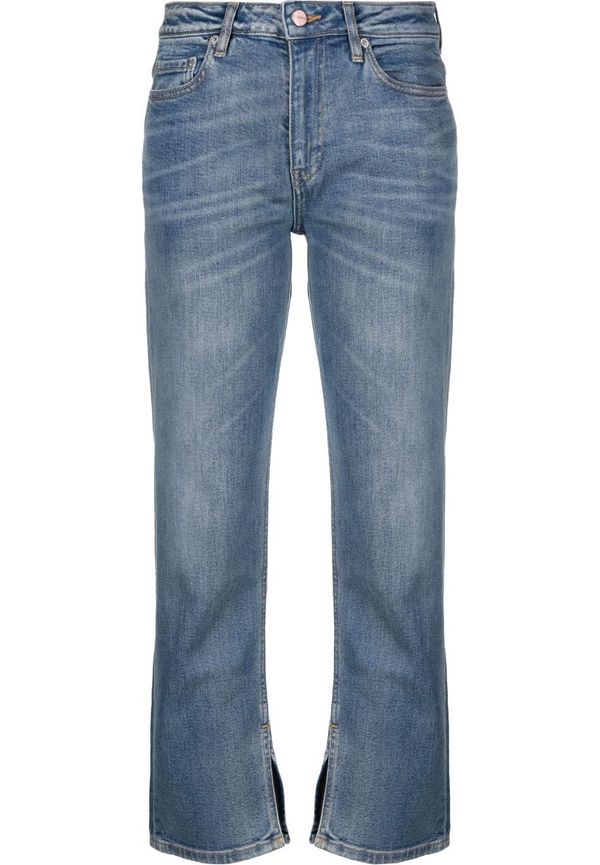 GANNI croppade skinny-jeans - Blå