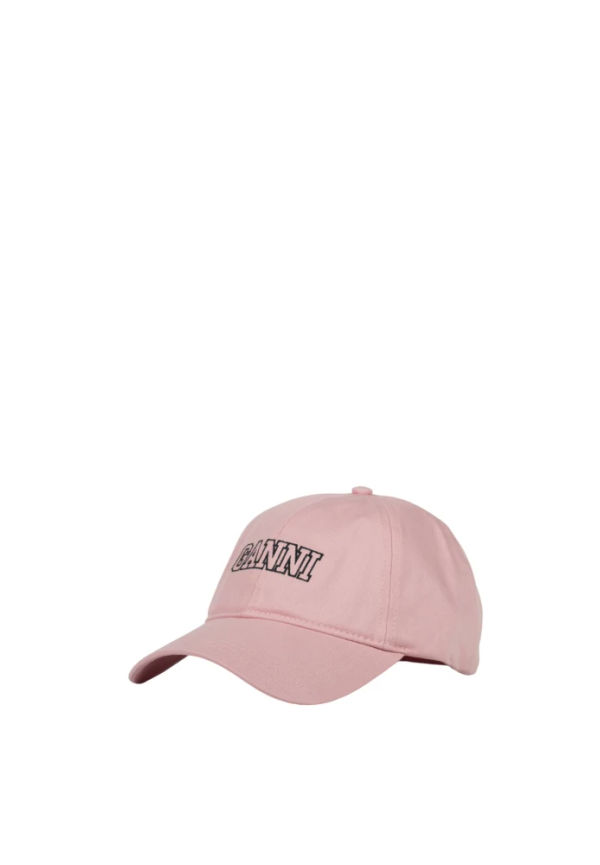 Ganni Hatt med logotyp Svart, Dam