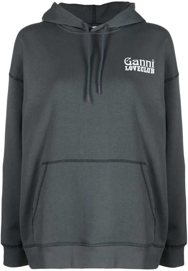 GANNI Isoli Loveclub hoodie - Grå