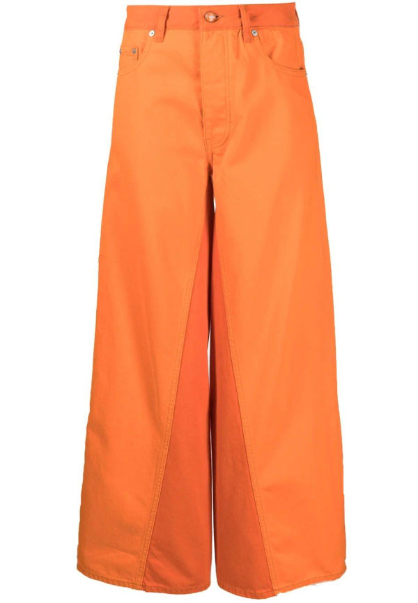 GANNI Jozey överfärgade jeans - Orange