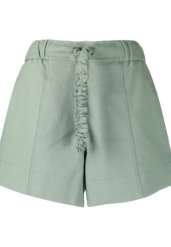 GANNI kostymshorts med dragsko - Grön