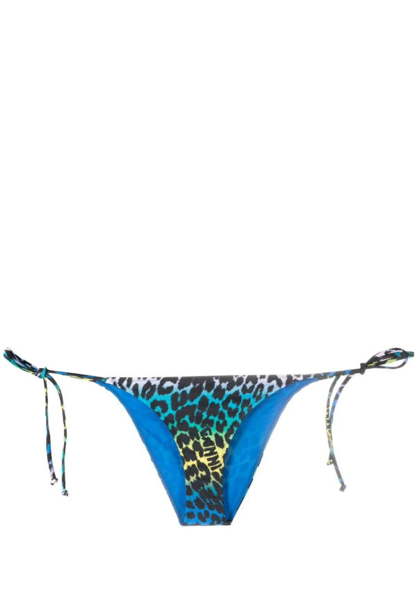 GANNI leopardmönstrade bikinitrosor - Svart