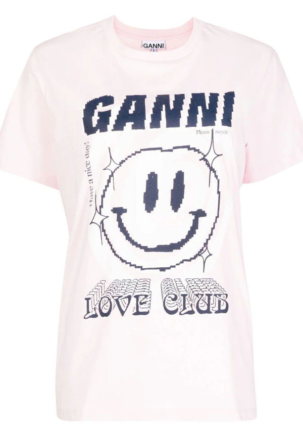 GANNI Love Club t-shirt - Rosa