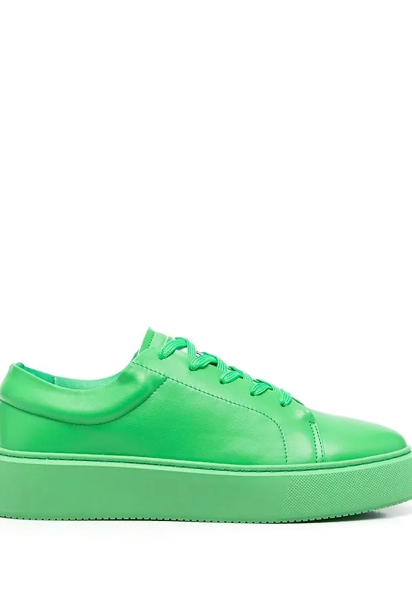 GANNI låga träningssneakers - Grön