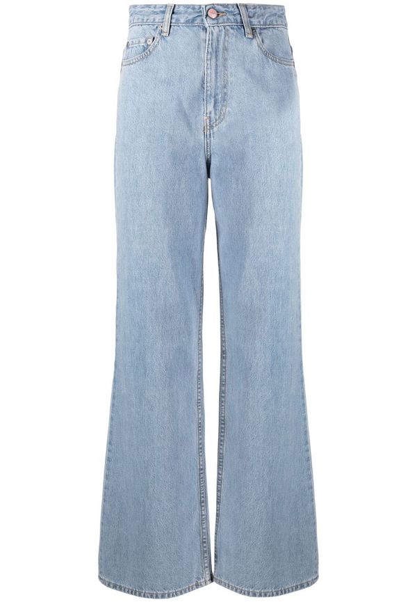 GANNI Magny wide leg-jeans - Blå