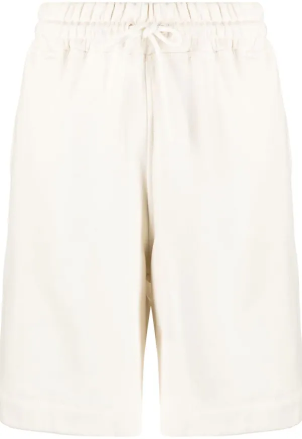 GANNI mjukisshorts med broderad logotyp - Neutral