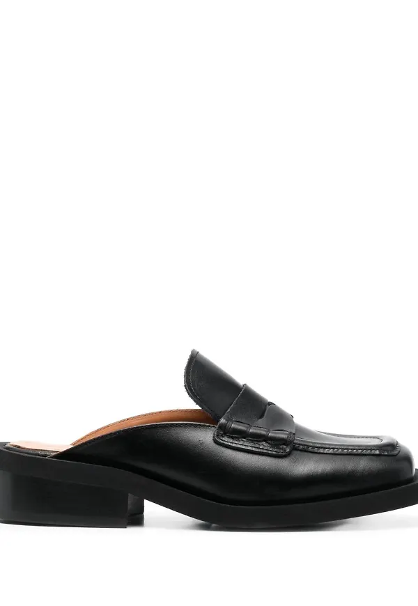 GANNI Sabot slip-ons - Svart