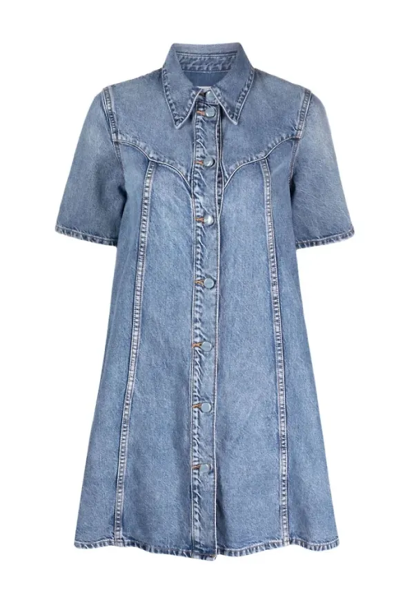Ganni Shirt Dresses Blå, Dam