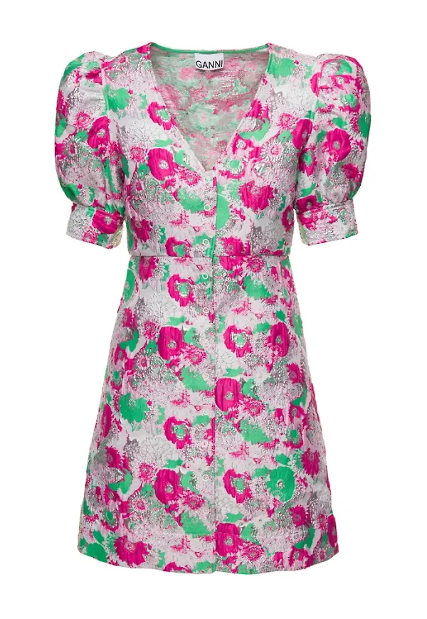 Ganni Short Dresses Rosa, Dam