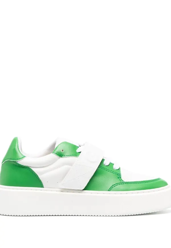 GANNI sneakers med kardborreband - Vit