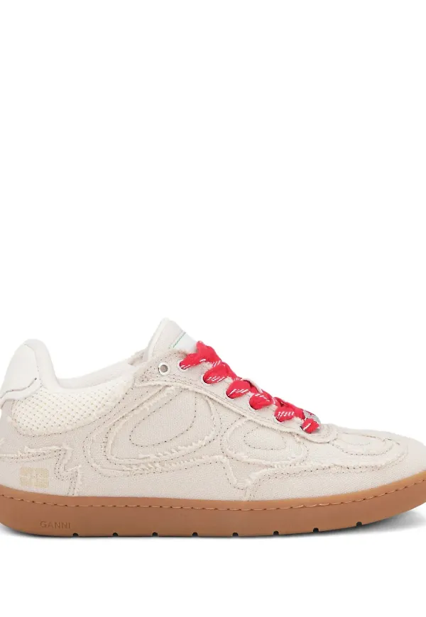GANNI sneakers med panel - Neutral