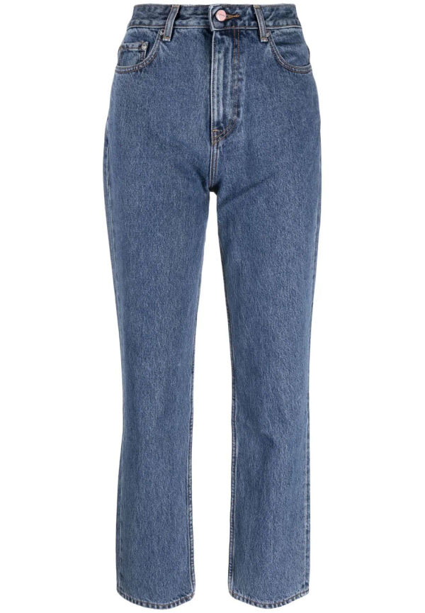 GANNI Swigy straight-jeans - Blå