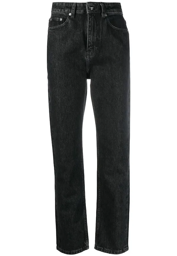 GANNI Swigy straight-jeans - Svart