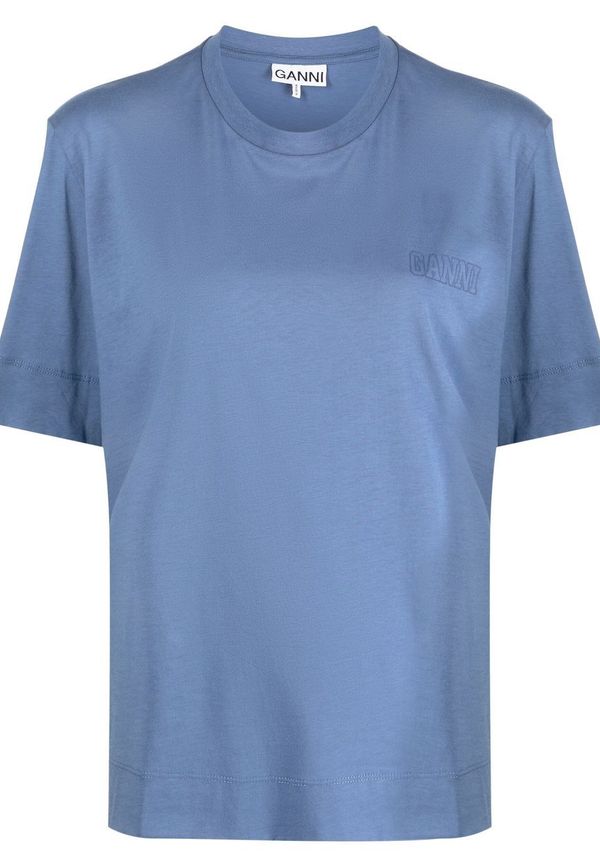 GANNI t-shirt - Blå