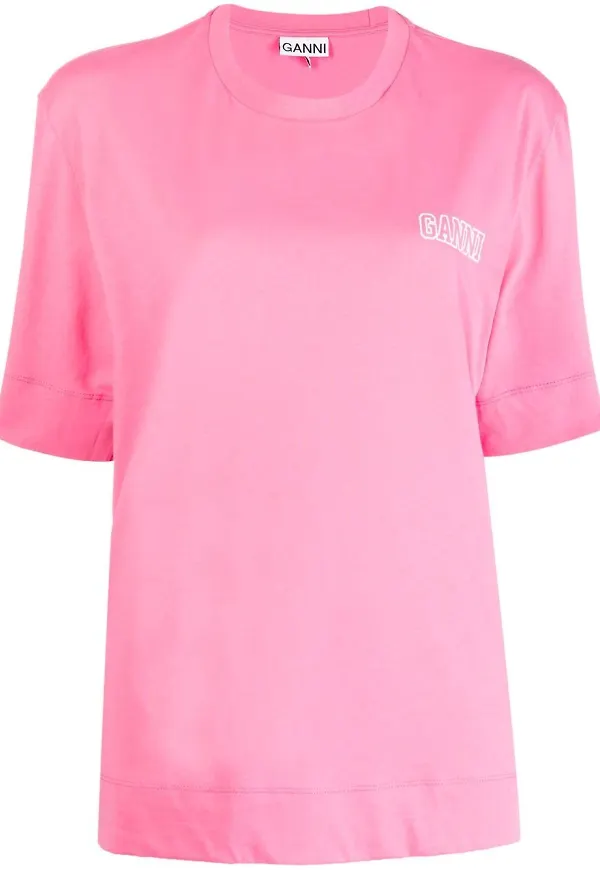 GANNI t-shirt - Rosa
