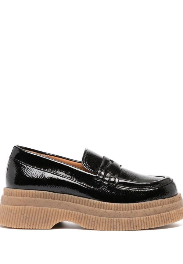 GANNI Wallaby loafers med creeper-sula - Svart