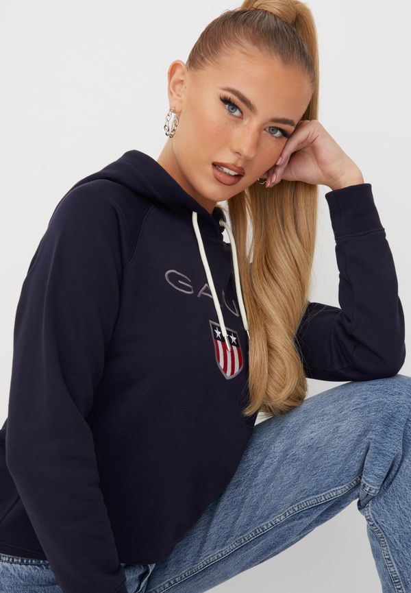 Gant - Hoodies - Blue - Gant Shield Sweat Hoodie - Tröjor