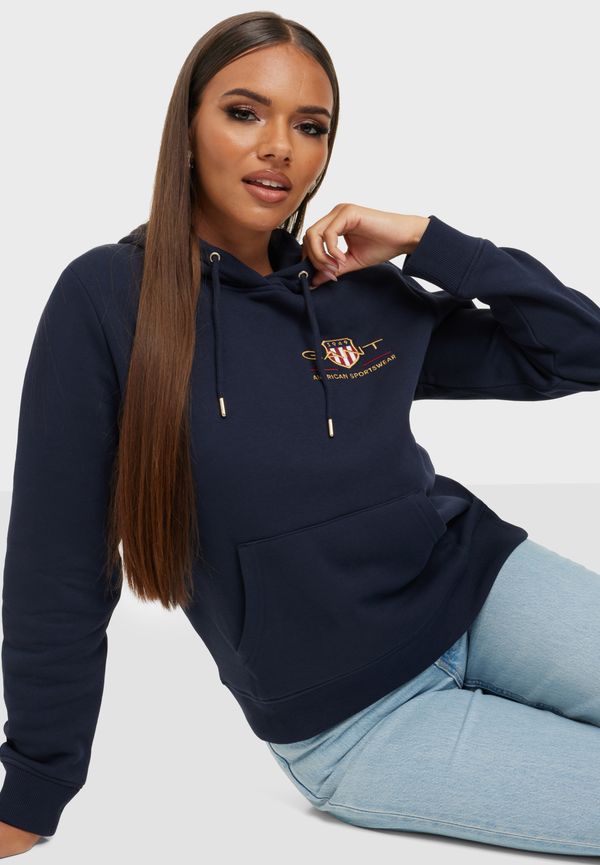 Gant - Hoodies - Evening - D2. Medium Archive Shield Hoodie - Tröjor