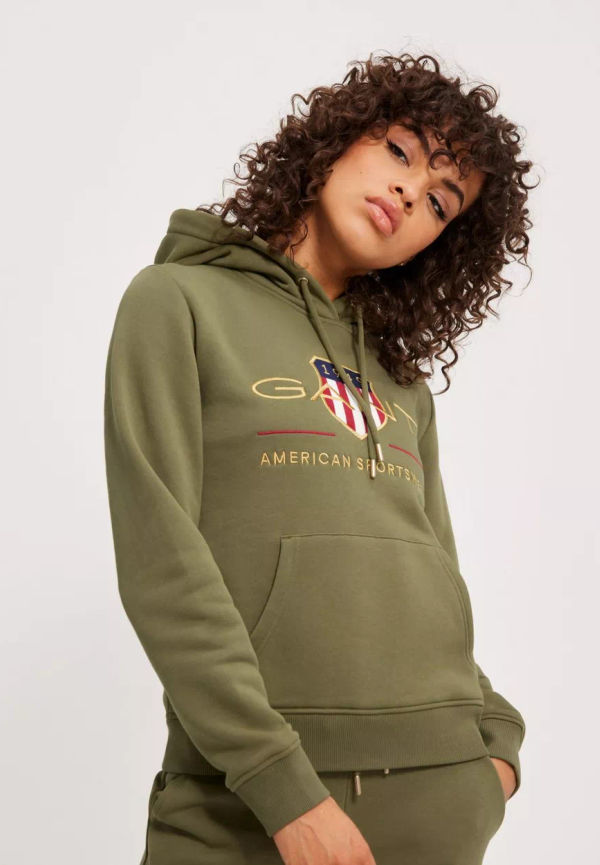 Gant - Hoodies - Green - Archive Shield Sweat Hoodie - Tröjor