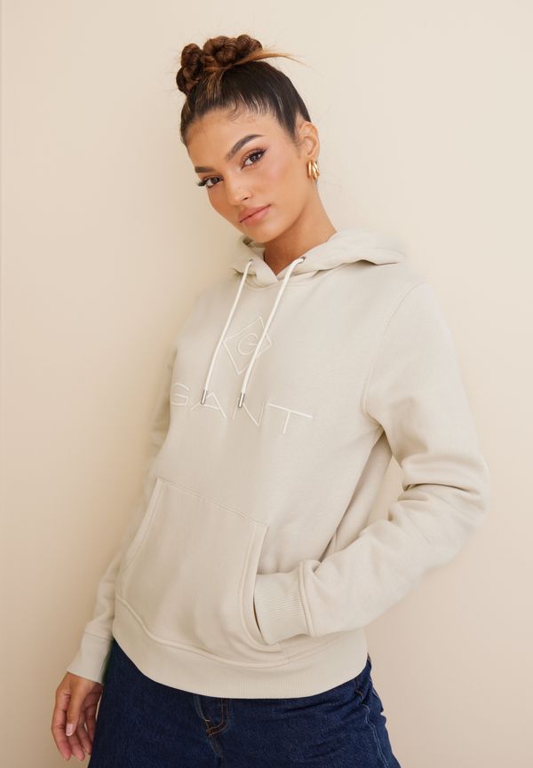 Gant - Hoodies - Putty - Lock Up Sweat Hoodie - Tröjor