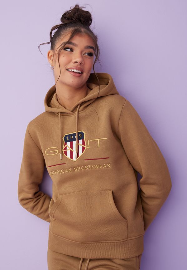 Gant - Hoodies - Walnut - Archive Shield Sweat Hoodie - Tröjor